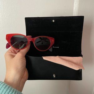 Rag & Bone Red Cat Eye Sunglasses